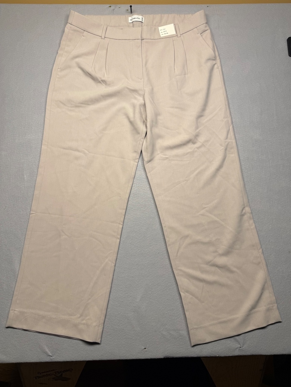 Abercrombie & Fitch Wide Leg Pants Women 33 16L Beige